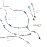 Bracelet Orage en argent et zirconiums 654Z117