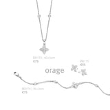 Collier en argent et zirconiums Orage 654Z2235
