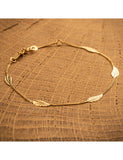 Collier en or 9ct plumes 440-50