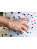 Bracelet neige en or 9ct et perles 445-2