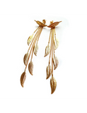 Boucles 6 plumes en or jaune 9ct 482-125