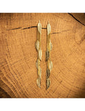Boucles 6 plumes en or jaune 9ct 482-125