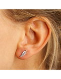 Boucles plumes en or jaune 9ct 484-154