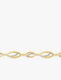 Bracelet en plaqué or et zirconiums 745-455