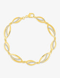 Bracelet en plaqué or et zirconiums 745-455