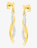Boucles d'oreilles en plaqué or 782-1022