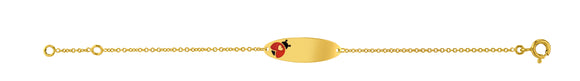 Gourmette coccinelle en or 9ct 446J229