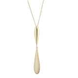 Collier en vermeil (argent plaqué or) gouttes 653V87