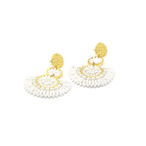 Boucles d'oreilles Santibé Cancun Blanches 782S5