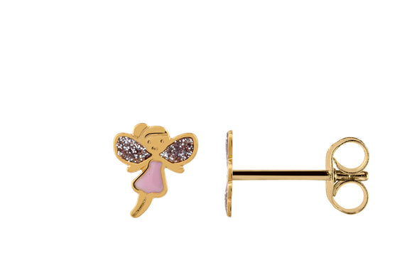 Boucles d'oreilles fées en or 9ct