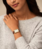Montre Fossil Raquel en cuir brun