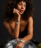 Montre dame Harlow acier doré