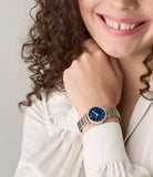 Carlie bicolore bleu