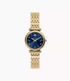 Montre Carlie 28mm en acier doré