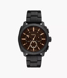 Montre Machine chronographe en acier noir