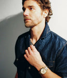 Montre Everett chronographe doré