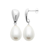 Boucles d'oreilles en acier et perle 880-1764