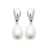 Boucles d'oreilles en acier et perle 880-1764