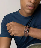Bracelet Fossil en cuir brun 842-1547