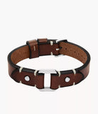 Bracelet Fossil en cuir brun 842-1549