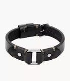 Bracelet Fossil en cuir noir 842-1552