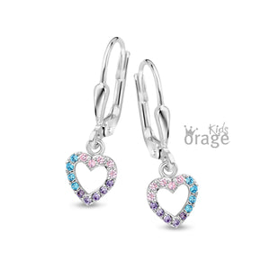 Boucles pendentes coeurs K2761