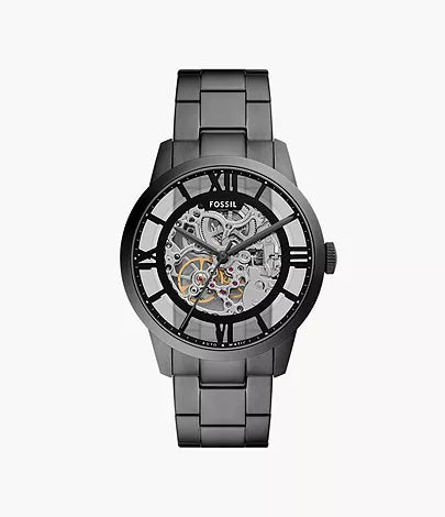 Montre Townsman automatique en acier gris fumé