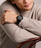 Montre Townsman automatique en acier noir