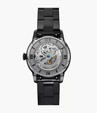 Montre Townsman automatique en acier noir