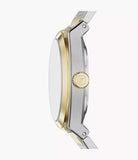 Montre Everett automatique bicolore fond bleu