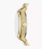 Montre Everett automatique acier doré fond vert