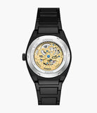 Montre Everett automatique en acier noir