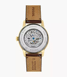 Montre Townsman automatique en cuir marron