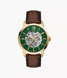 Montre Townsman automatique en cuir marron