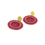 Boucles d'oreilles Santibé Mini Espagnola Prune 782S16