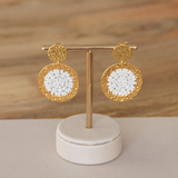 Boucles d'oreilles Santibé Mini Patagona Blanc 782S19