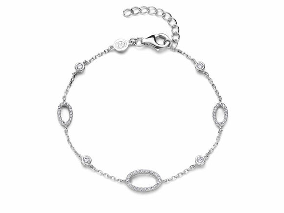 Bracelet en argent et zirconiums 645-2163