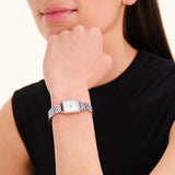 Rosefield Octagon XS en acier cadran silver