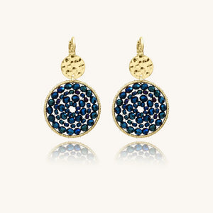 Boucles d'oreilles Santibé Paradis Bleu marine 782S40