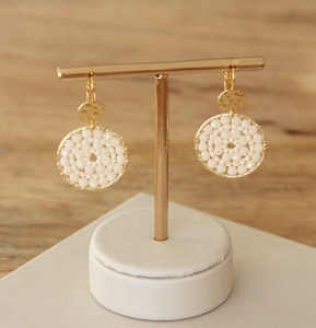 Boucles d'oreilles Santibé Paradis Blanc 782S24