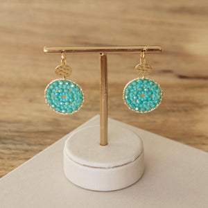 Boucles d'oreilles Santibé Paradis turquoise 782S28