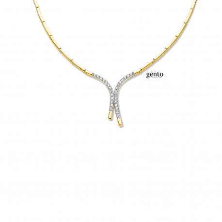 Collier en plaqué or 753-120