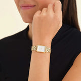 Rosefield Octagon XS dorée cadran blanc