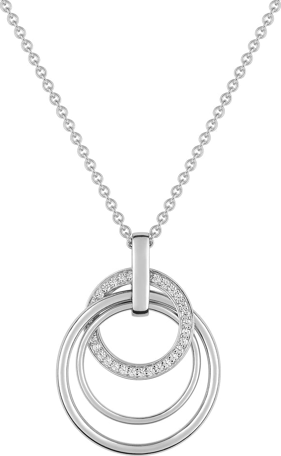 Collier en argent et zirconium 654z-2278