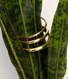 Bracelet ZAG  jonc Icy en acier doré S 840j858