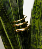 Bracelet ZAG  jonc Stormy en acier doré S 840j861