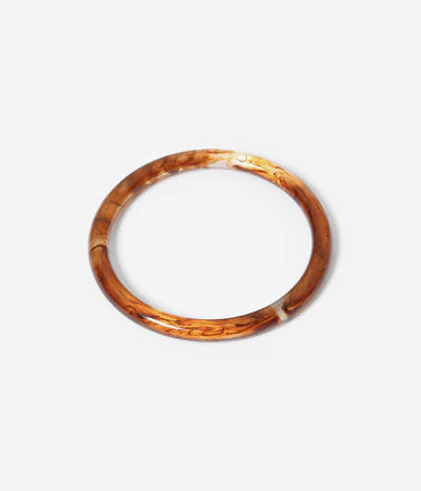 Bracelet jonc Zag Vaimiti orange-marron