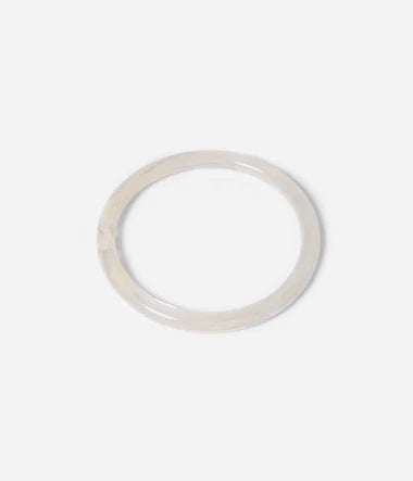 Bracelet jonc Zag Vaimiti blanc