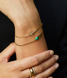 Bracelet ZAG Lunara en acier doré