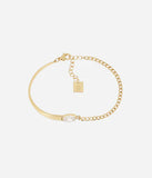 Bracelet ZAG Lunara en acier doré